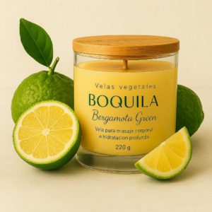 Vela de vidrio - Bergamota Green