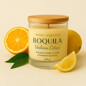 Vela de vidrio - Verbena Citrus