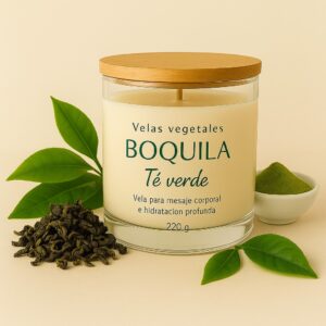 Vela de vidrio - Té Verde
